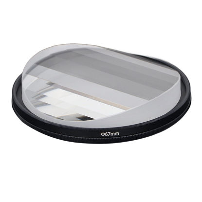 Picture of ZZQ&CCF 82mm Linear Prism Filter Prism Glasses Prism Lens Creative Photography Foreground Blur Repetitive Image Photography Prism Filter