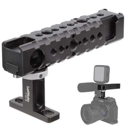 Picture of Universal Camera Top Handle Grip/Side Handle, for DSLR Camera Cage Video Camcorder Rig Video Film Movie Making,with Shoe Mount for LED Lights Microphones