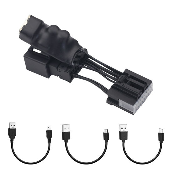Picture of FBULWSEC Dashcam Power Adapter 16-pin Dashcam Power Adapter (16-pin Type A) for Ford Vehicles - Compatible with F150, Bronco, Explorer, Mustang, and More