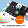 Picture of COLORTY TZ-231 12mm Pastel Tape Replacement for Brother P-Touch Label Maker Tape, 0.47" TZe Lamianted Colored Ribbon, for Ptouch PT-D200 D210 D220 H110 1000 1280 D400 P300BT Cube, 6 Pack
