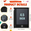 Picture of Nezyo 16 Pieces 4.5 Inch Mini LCD Writing Tablet Electronic Doodle Board for Colorful Drawing Tablet Erasable Writing Pad Reusable Learning Gift for Girls Boys (Black)