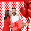 Picture of Valentines Day Decorations, 4 Pack Valentines Day Backdrop Garland, Red Heart Foil Fringe Tinsel Backdrop Streamer for Wedding Anniversary Birthday Valentines Party Decor