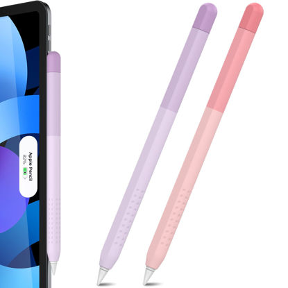 Picture of Delidigi Pencil Case Compatible with Apple Pencil Pro and Apple Pencil 2nd Generation Case, Gradient Color Case Sleeve Silicone Cover Accessories for Apple Pencil