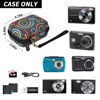 Picture of Digital Camera Case for CAMKORY/for VAHOIALD FHD 1080P/ for Kodak/for YISENCE for IWEUKJLO for Nsoela Kids Video Cameras Storage Holder for AbergBest for Polaroid for Canon and Cable (Jet Black)