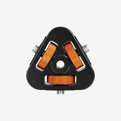 Picture of Suitable for Magic Wand RGB Light bar LED Video Light with Three universal1/4 Screws and a Universal 1/4" Screw Hole to Connect The Bracket to The Equator (Three-Sided Screws) (Three-Sided Interface)