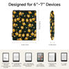 Picture of Dadanism Embroidered Daisy Padded Sleeve for 6" Kindle 11th Gen 2024 2022/10th 8th 2019 2016, 6.8" 7" Kindle Paperwhite 12th Gen 2024/11th 2021/10th 2018, 6" Kobo Tolino eReader,Black & Yellow Daisy