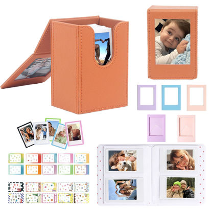 Picture of CAIYOULE for Fujifilm Instax Mini 3-inch Instant Film Deluxe Kit for Fujifilm Instax Mini 12/11/99/90/7+/40/Evo/Link/Liplay Fuji film, Perfect for Protecting and Storing Mini Film (Color Series)