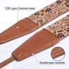 Picture of Padwa Lifestyle Cork Camera Strap - 2" Top Layer Cowhide Head Camera Straps for Photographers,Natural Log Crackle Art Print Style,Soft Chamois Velvet Padded Strap Quick Release fits All Cameras