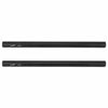 Picture of Haoge VA-PR25B 25cm (9.8 Inch) Long Aluminum Alloy Rod 15mm Rods with M12 Thread for Camera Rail Support System Rig Shoulder Pads Monitor Mount Rod Clamp Base Mattebox Follow Focus Black, Pack of 2