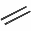 Picture of Haoge VA-PR25B 25cm (9.8 Inch) Long Aluminum Alloy Rod 15mm Rods with M12 Thread for Camera Rail Support System Rig Shoulder Pads Monitor Mount Rod Clamp Base Mattebox Follow Focus Black, Pack of 2