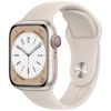 Picture of Apple Watch Series 8 (GPS + Cellular, 45MM) - Starlight Aluminum Case with M/L Starlight Sport Band (Renewed Premium)
