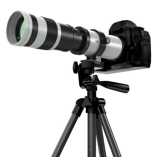 Picture of BENOISON 420-800mm Telephoto Lens for Canon - EF Lens for Canon DSLR, Manual Focus MF Zoom Lens for Canon EOS Rebel SL3 SL2 SL1 T8i T7i T7 T6 4000D 1500D 90D 80D 77D 70D 60D 7D 6D 5D 1D DSLR Cameras