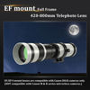Picture of BENOISON 420-800mm Telephoto Lens for Canon - EF Lens for Canon DSLR, Manual Focus MF Zoom Lens for Canon EOS Rebel SL3 SL2 SL1 T8i T7i T7 T6 4000D 1500D 90D 80D 77D 70D 60D 7D 6D 5D 1D DSLR Cameras