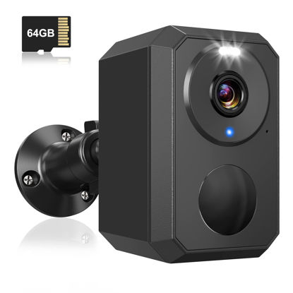 Picture of Uniter 2K Security Camera Wireless Outdoor Battery Powered, 2.4GHz WiFi, Waterproof Home Surveillance Systems with Phone app, Color Night Vision, Siren, Motion Sensor,2 Way Audio,SD Card