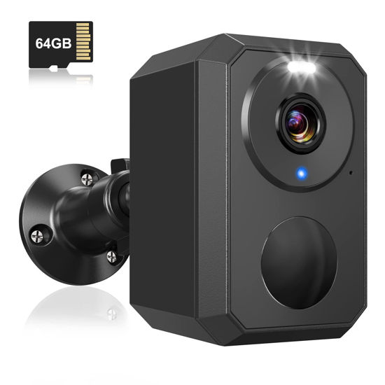 Picture of Uniter 2K Security Camera Wireless Outdoor Battery Powered, 2.4GHz WiFi, Waterproof Home Surveillance Systems with Phone app, Color Night Vision, Siren, Motion Sensor,2 Way Audio,SD Card