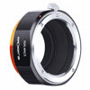 Picture of K&F Concept Lens Mount Adapter Compatible with Nikon AI F Mount Lens to Micro Four Thirds (MFT, M4/3) Camera with Matting Varnish Compatible for Olympus Pen E-P1 P2 P3 P5 E-PL1