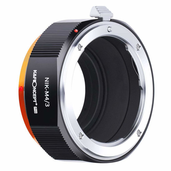 Picture of K&F Concept Lens Mount Adapter Compatible with Nikon AI F Mount Lens to Micro Four Thirds (MFT, M4/3) Camera with Matting Varnish Compatible for Olympus Pen E-P1 P2 P3 P5 E-PL1