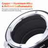 Picture of K&F Concept Lens Mount Adapter Compatible with Nikon AI F Mount Lens to Micro Four Thirds (MFT, M4/3) Camera with Matting Varnish Compatible for Olympus Pen E-P1 P2 P3 P5 E-PL1
