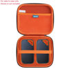 Picture of Anleo Hard Travel Case for SanDisk 500GB 1TB 2TB 4TB Extreme PRO Portable SSD (Black+Orange, Case for 2 Hard Drives)