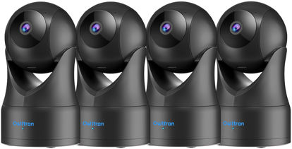 Picture of owltron Indoor Security Camera, 360 Pan/Tilt Home Cameras with Motion Detection, Pet Cam with Phone App, 2K WiFi Baby Monitor with Night Vision & Two Way Audio, 4 Pack