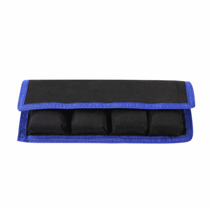 Picture of Meking DSLR Battery Bag/Holder/Case for AA Battery and lp-e6/ lp-e8/ lp-e10/ lp-e12/ en-el14/ en-el15/ fw50/ f550 and More, Suitable for Battery of Nikon D800, Canon 5DMKIII, Sony A77