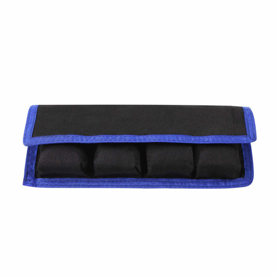 Picture of Meking DSLR Battery Bag/Holder/Case for AA Battery and lp-e6/ lp-e8/ lp-e10/ lp-e12/ en-el14/ en-el15/ fw50/ f550 and More, Suitable for Battery of Nikon D800, Canon 5DMKIII, Sony A77