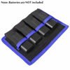 Picture of Meking DSLR Battery Bag/Holder/Case for AA Battery and lp-e6/ lp-e8/ lp-e10/ lp-e12/ en-el14/ en-el15/ fw50/ f550 and More, Suitable for Battery of Nikon D800, Canon 5DMKIII, Sony A77