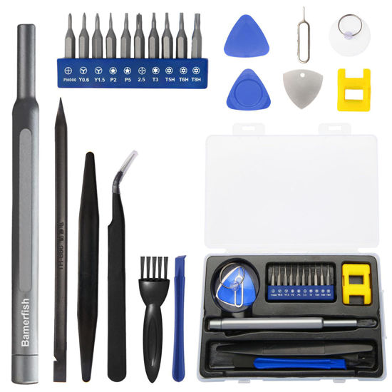 Picture of 22Pcs Precision Screwdriver Set Repair Tool Cleaning kit for iPhone 6 6S 7 8 X XS XR SE 11 12 13 mini 14 15 16 Plus Pro Max,ipad,MacBook Air Pro,Mac mini,Switch,Apple Watch,Mobile cell phones,etc
