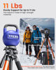 Picture of CAMBOFOTO 73" Camera Tripod and Monopod, Professional Aluminum Tripod Stand for Mirrorless Camera/DSLR/Cell Phone/Camcorder/GoPro, with Phone Holder and Travel Bag (Orange)