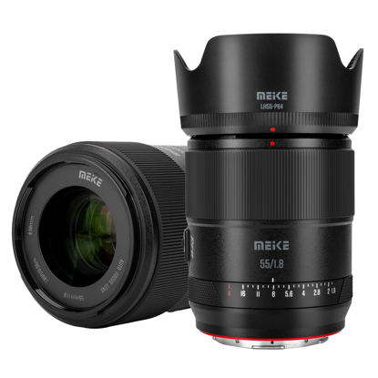 Picture of Meike 55mm F1.8 Pro Full Frame AF STM Lens Auto Focus High Resolution 8K Fixed Prime Portrait Lenses for Panasonic Lumix Sigma Leica L-Mount Mirrorless Camera S1 S1R S9 S1H S5 FP FPL SL SL2 T TL TL2