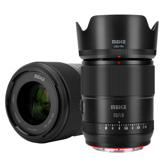 Picture of Meike 55mm F1.8 Pro Full Frame AF STM Lens Auto Focus High Resolution 8K Fixed Prime Portrait Lenses for Panasonic Lumix Sigma Leica L-Mount Mirrorless Camera S1 S1R S9 S1H S5 FP FPL SL SL2 T TL TL2