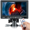 Picture of Yasoca 7 inch Small HDMI Monitor 1024x600 Resolution Small 1080P Portable IPS Monitor with Remote Control with Built-in Speakers HDMI VGA Input for Gaming CCTV Security Raspberry Pi PC