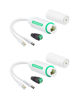 Picture of LINOVISION DC12V Waterproof POE Splitter, 10/100Mbps Outdoor Power Over Ethernet Splitter, IEEE802.3af/at POE to DC Power Supply for Security Cameras, VoIP Phone (2 Pack)