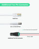 Picture of LINOVISION DC12V Waterproof POE Splitter, 10/100Mbps Outdoor Power Over Ethernet Splitter, IEEE802.3af/at POE to DC Power Supply for Security Cameras, VoIP Phone (2 Pack)