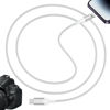Picture of HGCXING Mini USB to for Lightning OTG Cable, Digital Camera Adapter for Canon D Series, 3.3FT Photos/Videos Transfer Cord for iPhone 14 13 12,480mbps High Speed for Nikon D600, Not for Charging