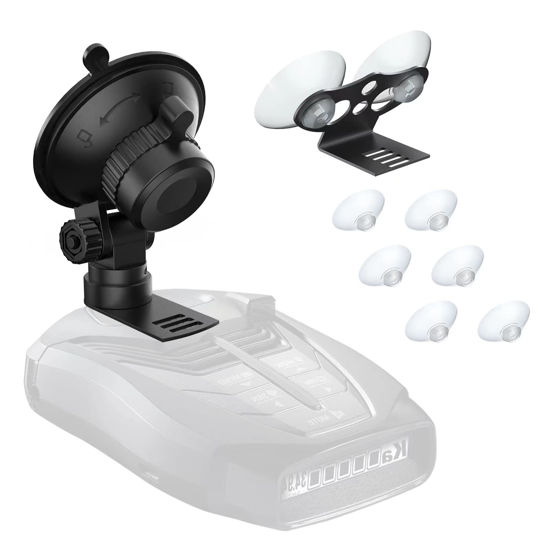 Picture of Radar Detector Mount,Car Radar mounting Bracket Suction Cup Holder,Windshield and Dashboard Radar Detector Suction Mount,for Cobra Escort Valentine One Beltronics Radar Detector,Easy to Install