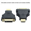Picture of DTECH DVI Female to HDMI Male Adapter DVI to HDMI Converter for Monitor Computer Bi-Directional Connection DVI-I 24+5 Port Supports up to 4K 30Hz Video