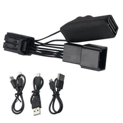 Picture of GPS Dash Cam Power Adapter (10-pin Type A) for Subaru, Nissan and More with Auto-dimming Rearview Mirror Dashcam Charger Cable