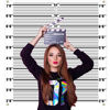 Picture of Zliisang 4.3 x 4.9ft Mugshot Backdrop for Photoshoot Arrested Height Photography Background Photo Booth Props Backdrop Murder Mystery Party Decorations Mugshot Signs for Birthday Bachelorette Party