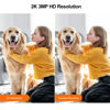Picture of ICIGIWOX 2K Dual Lens Indoor Security Camera, 2.4GHz WiFi Indoor Camera for Home Security, Baby/Pet Camera Indoor with Night Vision, Motion Detection, Two-Way Audio, Siren, Cloud & SD Card Storage