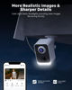 Picture of PEEIPM Security Cameras Wireless Outdoor Solar: Battery Power Cameras for Home Security WiFi Seguridad Camara System Kit Surveillance Monitor with Motion Sensor Flood Light Alarm & Color Night Vision