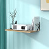 Picture of DAWASAPAT Projector Shelf, Projector Wall Mount Floating Shelf, Projector Mount, Deep Shelves with Large Storage for Living Room, Kitchen, Office, Bathroom, Bedroom Router Shelf with Cable Ties-Oak