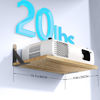 Picture of DAWASAPAT Projector Shelf, Projector Wall Mount Floating Shelf, Projector Mount, Deep Shelves with Large Storage for Living Room, Kitchen, Office, Bathroom, Bedroom Router Shelf with Cable Ties-Oak