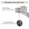 Picture of 2 Pack 55mm Front Lens Cap Cover and 2 Pcs Lens Cap Keeper Cord, Fit for Nikon D3500 D3400 D5600 D7500 with AF-P 18-55mm Kit with and Other All 55mm Filter Thread