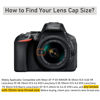 Picture of 2 Pack 55mm Front Lens Cap Cover and 2 Pcs Lens Cap Keeper Cord, Fit for Nikon D3500 D3400 D5600 D7500 with AF-P 18-55mm Kit with and Other All 55mm Filter Thread