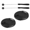 Picture of 2 Pack 52mm Front Lens Cap Cover and 2 Pcs Lens Cap Keeper Cord, Fit for Nikon D3000 D3100 D3200 D3300 D5000 D5100 D5200 D5300 D5500 with AF-S 18-55mm and Other All 52mm Filter Thread
