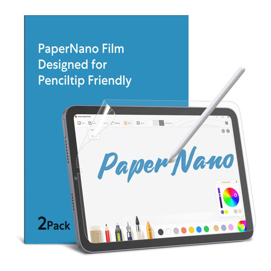 Picture of MOBDIK Paperfeel Screen Protector Compatible with iPad Mini 7 2024 (A17 Pro) & iPad Mini 6 2021 (8.3 Inch), Anti-Glare, Matte Film for Drawing/Writing, Compatible with Apple Pencil