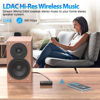 Picture of 1Mii LDAC Bluetooth Aux Adapter for Car, Wireless Bluetooth 5.3 Receiver with Volume Control, 8H Battery Life, Hands Free Calls, Use in Car/Home Stereo/Wired Headphones/Speaker