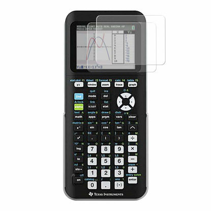 Picture of [2 Pack] Tempered Glass Screen Protector, for Texas Instruments TI-84 Plus Ce Graphing Calculator [9H Hardness] 0.33 mm Thick, Impact and Scratch Protection
