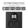 Picture of K&F Concept NP-W235 Battery Charger with Dual-Slot and LCD Screen, Micro USB and Type-C Charger for Fujifilm X-T5, X-T4, GFX 100S, X-H2S, GFX 50S II, VG-XT4
